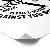 神の人よ,私に対して形成された武器は何の利益にもならない ポスター (角)