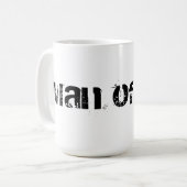 「神の人」のマグ コーヒーマグカップ (正面左)