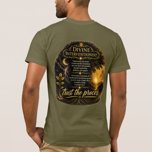 神の介入主義者 Tシャツ (裏面)