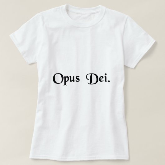 神の仕事 Tシャツ (デザイン正面)