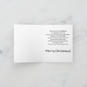 "神の休息イェイ毛皮の紳士"猫クリスマスカード シーズンカード (内部)