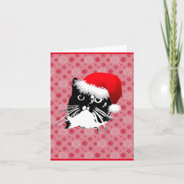 "神の休息イェイ毛皮の紳士"猫クリスマスカード シーズンカード