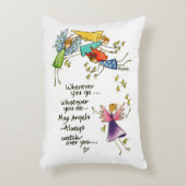 神の使いがお前を見張る祈りの言葉色 アクセントクッション (正面(垂直))