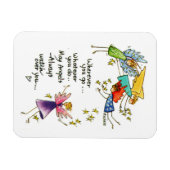 神の使徒があなたを見守ることわざ マグネット (横)