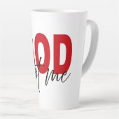 神の保証 カフェラテマグ (右アングル)