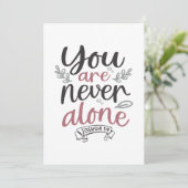 神の保証 – ジョシュア1:9キリスト教のデザイン サンキューカード (スタンド正面)