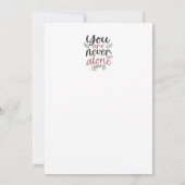 神の保証 – ジョシュア1:9キリスト教のデザイン サンキューカード (裏面)