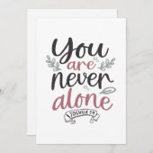 神の保証 – ジョシュア1:9キリスト教のデザイン サンキューカード (正面/裏面)