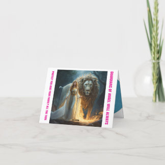 神の保護の感謝カード - カスタマイズ可能 サンキューカード