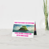 神の保護の感謝カード - カスタマイズ可能 サンキューカード (正面)