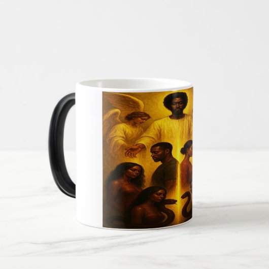 神の保護キリスト教の結婚モーフィングマグ モーフィングマグカップ (正面左)