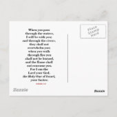 神の保護（イザヤ41） ポストカード (裏面)