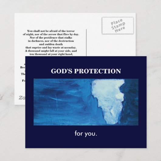 神の保護 ポストカード (正面/裏面)