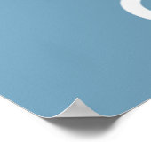 神の保青と白を信じて落ち着く ポスター (角)