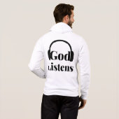 神の信仰に基づく聞引用文フルジップメンズ パーカ (裏面フル)