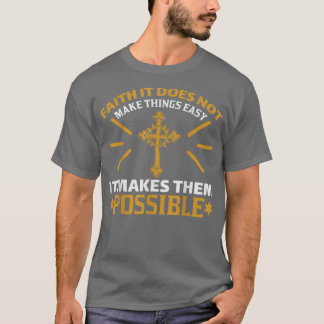 神の信仰は女性と男性のためのキリスト教イエス Tシャツ