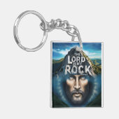 神の信仰：主は私の岩 キーホルダー (正面左)