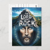 神の信仰:主は私の岩 ポストカード (正面/裏面)