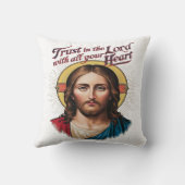 神の信頼：イエスが信仰を励ます クッション (裏面)