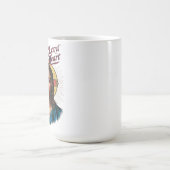 神の信頼:イエスが信仰を励ます コーヒーマグカップ (中央)