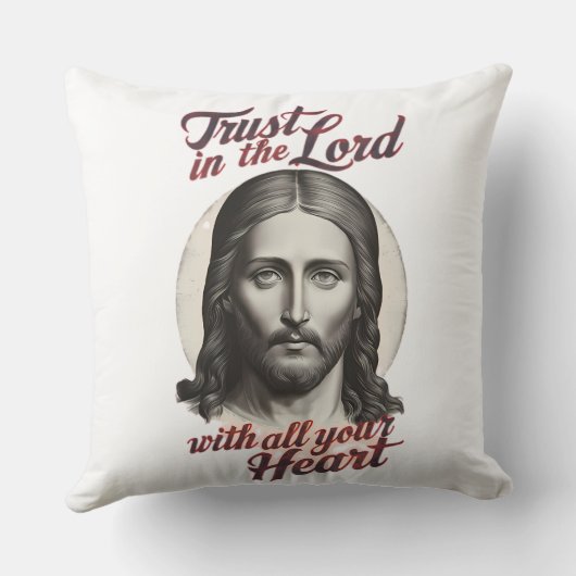 神の信頼：イエスのメッセージ クッション (裏面)