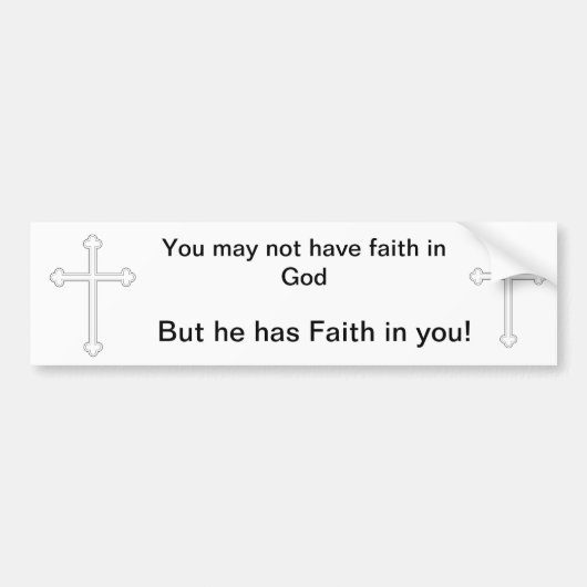 神の信頼 バンパーステッカー (正面)