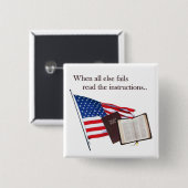 神の信頼 缶バッジ (正面&裏面)