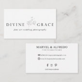 神の優美 名刺 (正面/裏面)