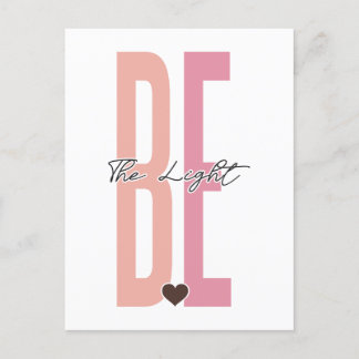 神の光であっ信じて、イエスを信頼し、尊敬しなさい ポストカード