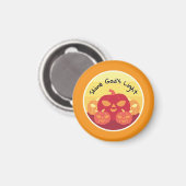 神の光ハロウィーンマグネットを輝く マグネット (正面/裏面)