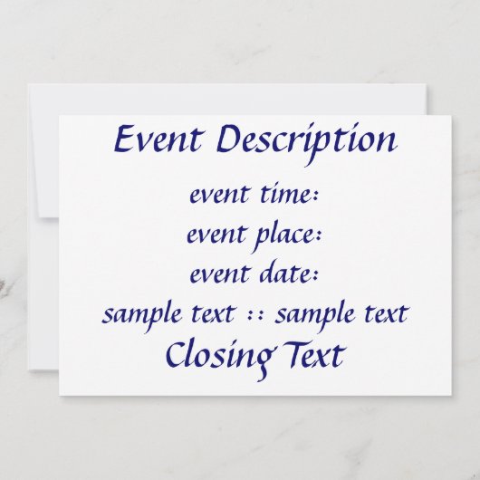 神の光　バル・ミツヴァ 招待状 (裏面)