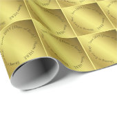 神の全大事な行事放射照明金ゴールド写真パターン ラッピングペーパー (ロールコーナー)