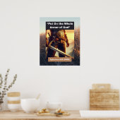 神の全武具 – Wall Poster ポスター (キッチン)