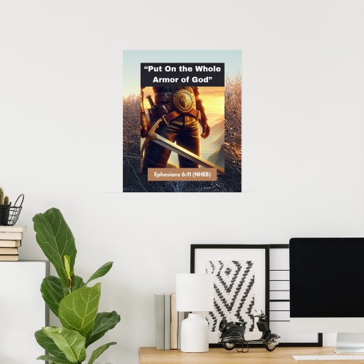 神の全武具 – Wall Poster ポスター (ホームオフィス)