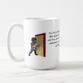 神の公使警察と犬 コーヒーマグカップ (左)
