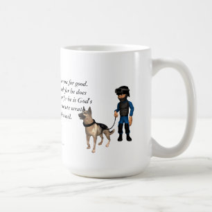 神の公使警察と犬 コーヒーマグカップ