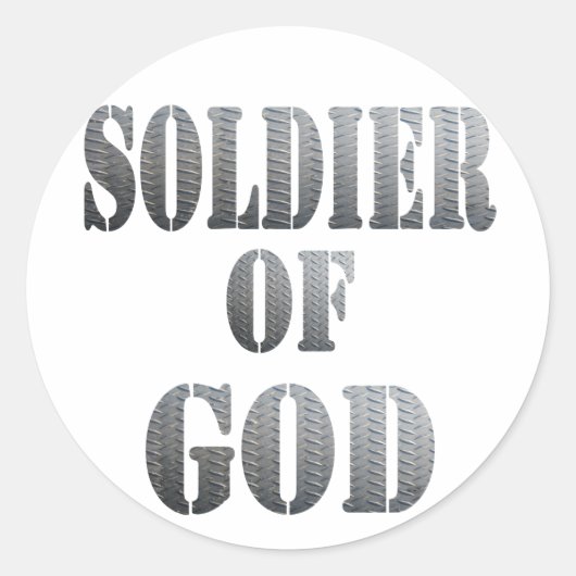 神の兵士5メタル ラウンドシール (正面)