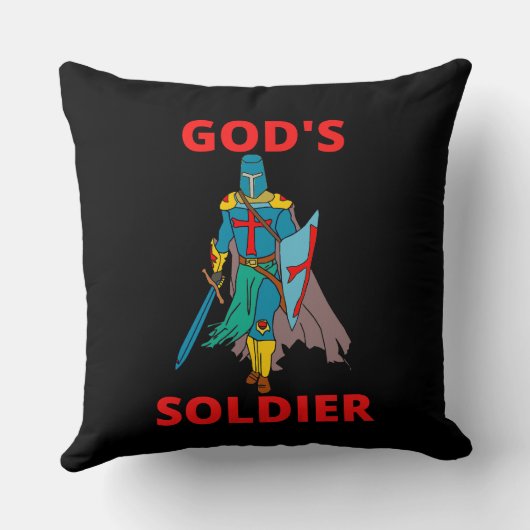 神の兵士 クッション (裏面)