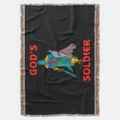 神の兵士 スローブランケット (正面縦)