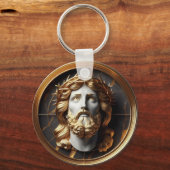 神の出会いと天国を見るイエス キーホルダー (裏面)