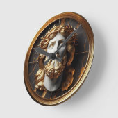 神の出会いと天国を見るイエス ラウンド壁時計 (傾斜)