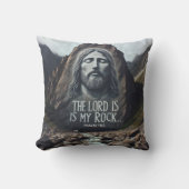 神の出会い:山にいるイエス クッション (正面)