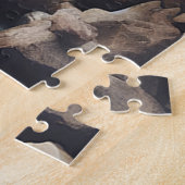 神の出会い:山にいるイエス ジグソーパズル (側面)