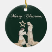 神の出生:最も受け入れ賛美ること セラミックオーナメント (正面)