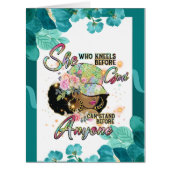 神の前にひざまずく彼女は、誰よりも先に立つことができる (正面)