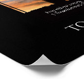 神の前にひざまずく父なる幸せな日の男 ポスター (角)