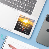 神の前に私の悩みを置く詩篇5:3聖書 シール