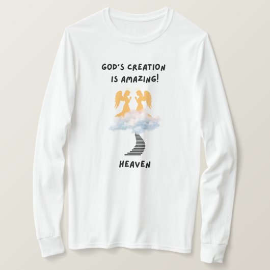神の創造の天国 Tシャツ (デザイン正面)
