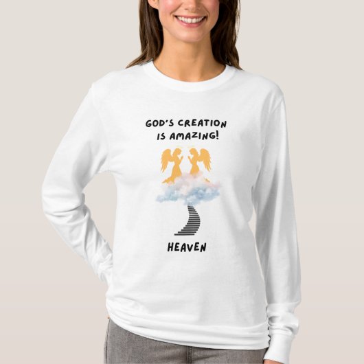 神の創造の天国 Tシャツ (正面)