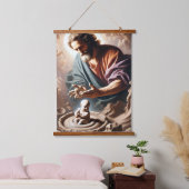 神の創造の木の上の壁タペストリー 吊り下げ型タペストリー (寝室)